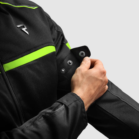 Kurtka Motocyklowa Echo Black/Fluo Yellow
