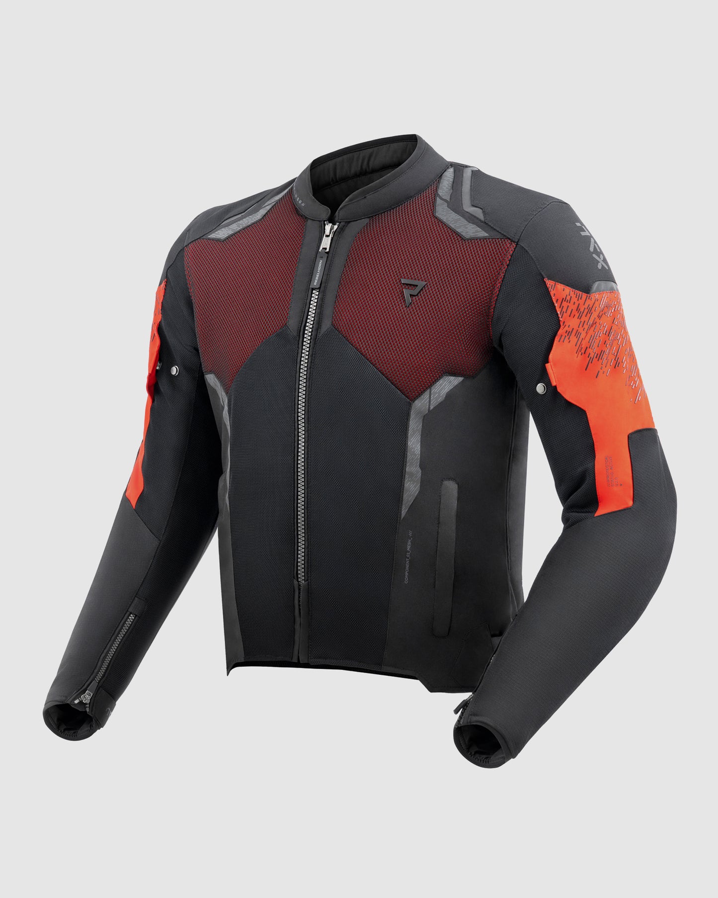Jax Kurtka Motocyklowa Czerwona