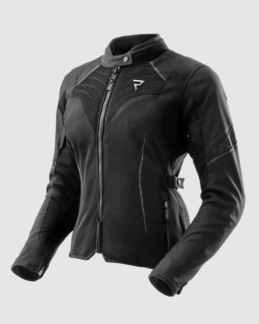 Jax Damska Kurtka Motocyklowa Czarna