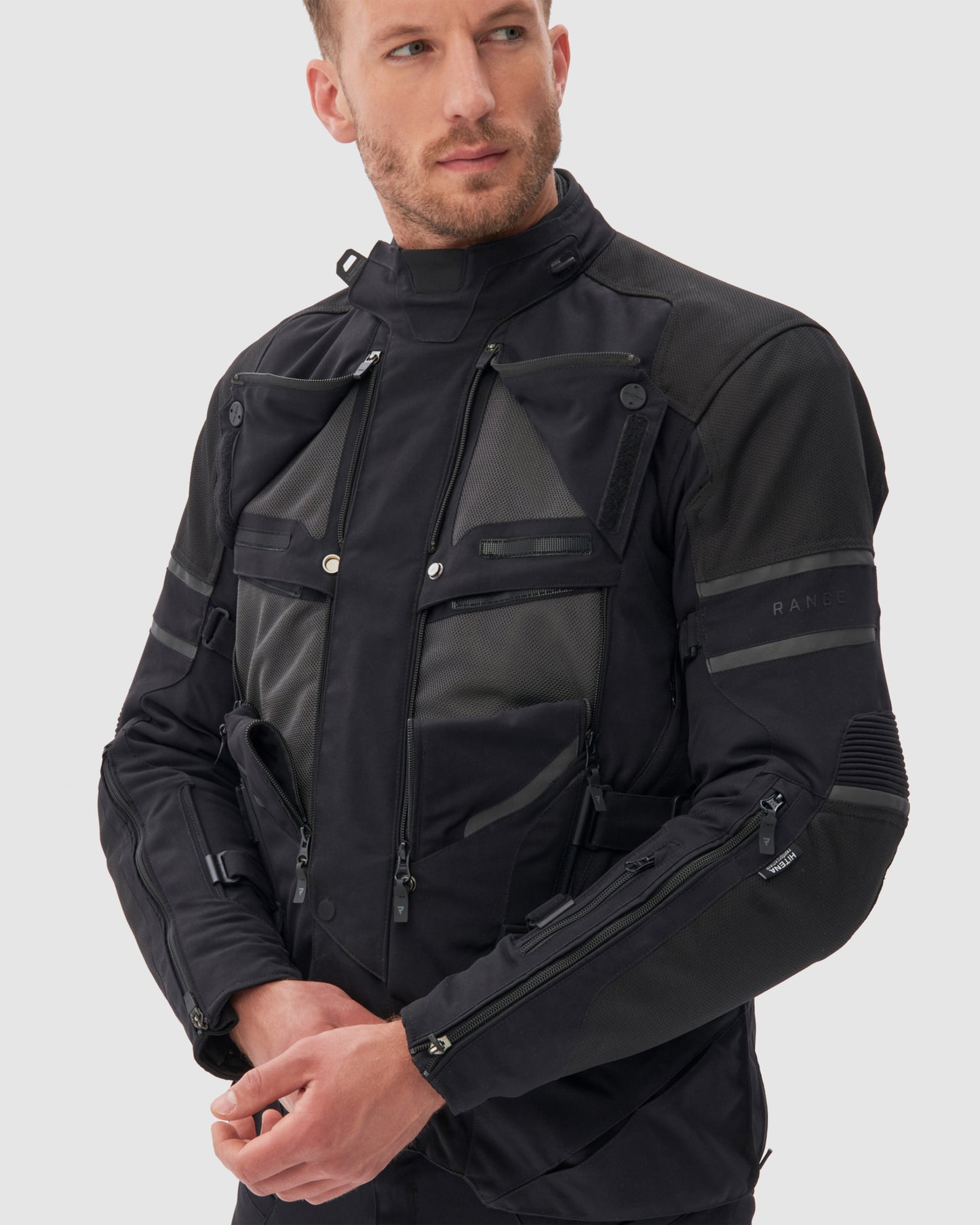 Range Kurtka Motocyklowa Czarna