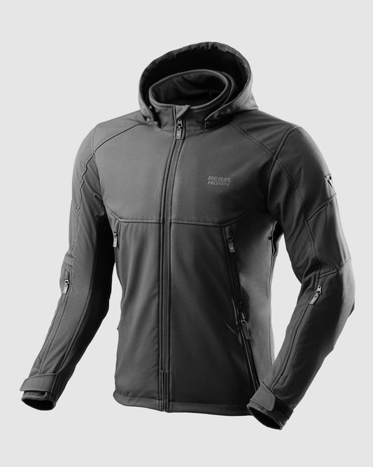 Slash Softshell Motocyklowy Czarny