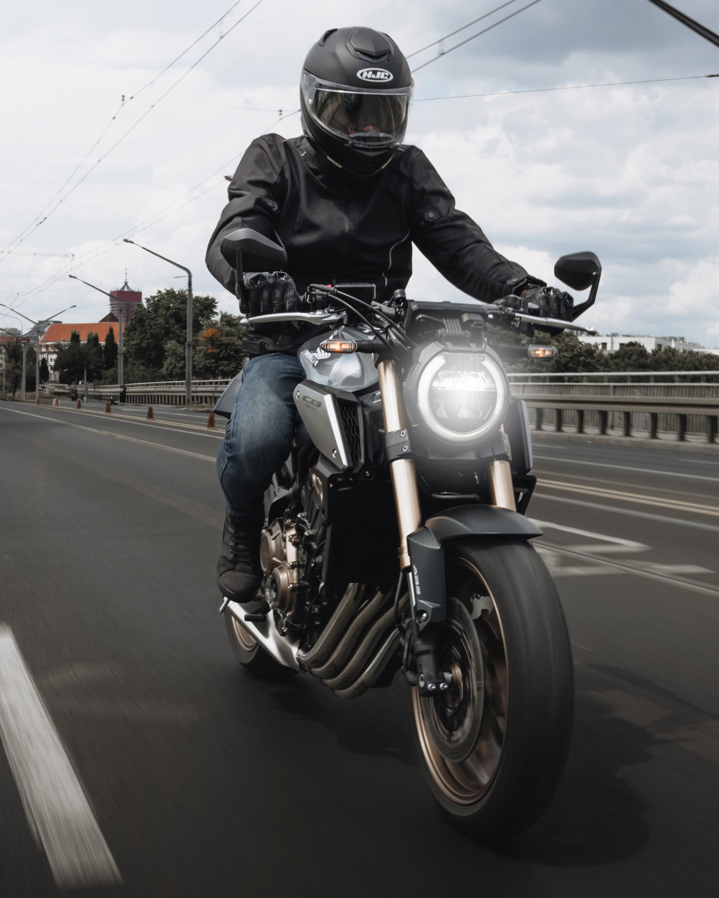 Wave Kurtka Motocyklowa Czarna