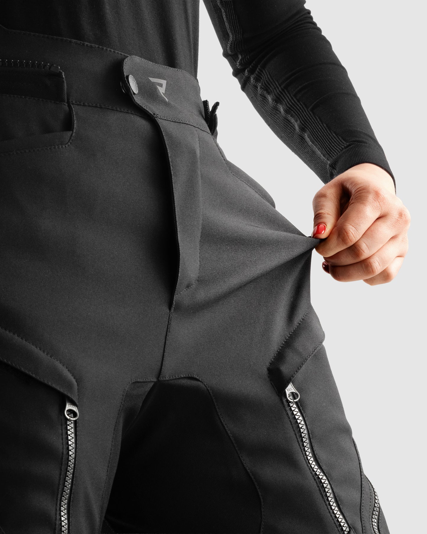 Hardy 3.0 Damskie Spodnie Motocyklowe Czarne Przedłużane