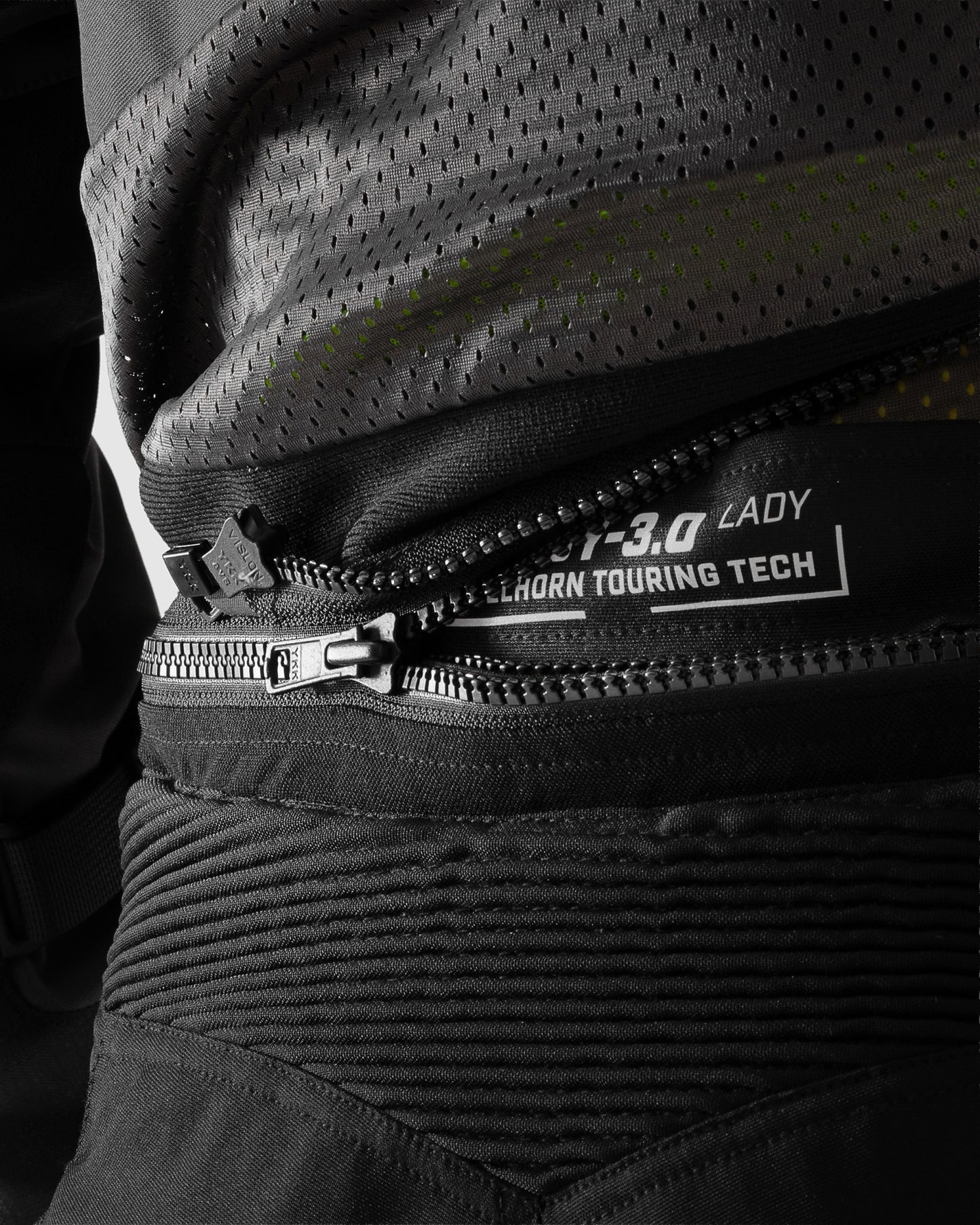 Hardy 3.0 Damskie Spodnie Motocyklowe Czarne Przedłużane