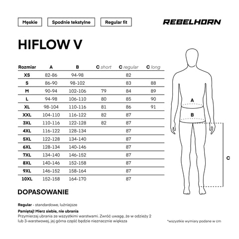 Spodnie motocyklowe Hiflow V Black