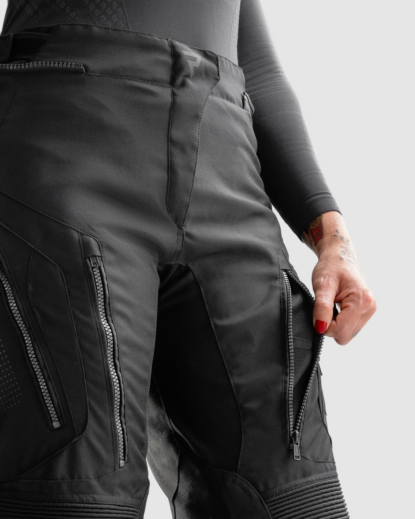 Hiker IV Damskie Spodnie Motocyklowe Czarne Skracane