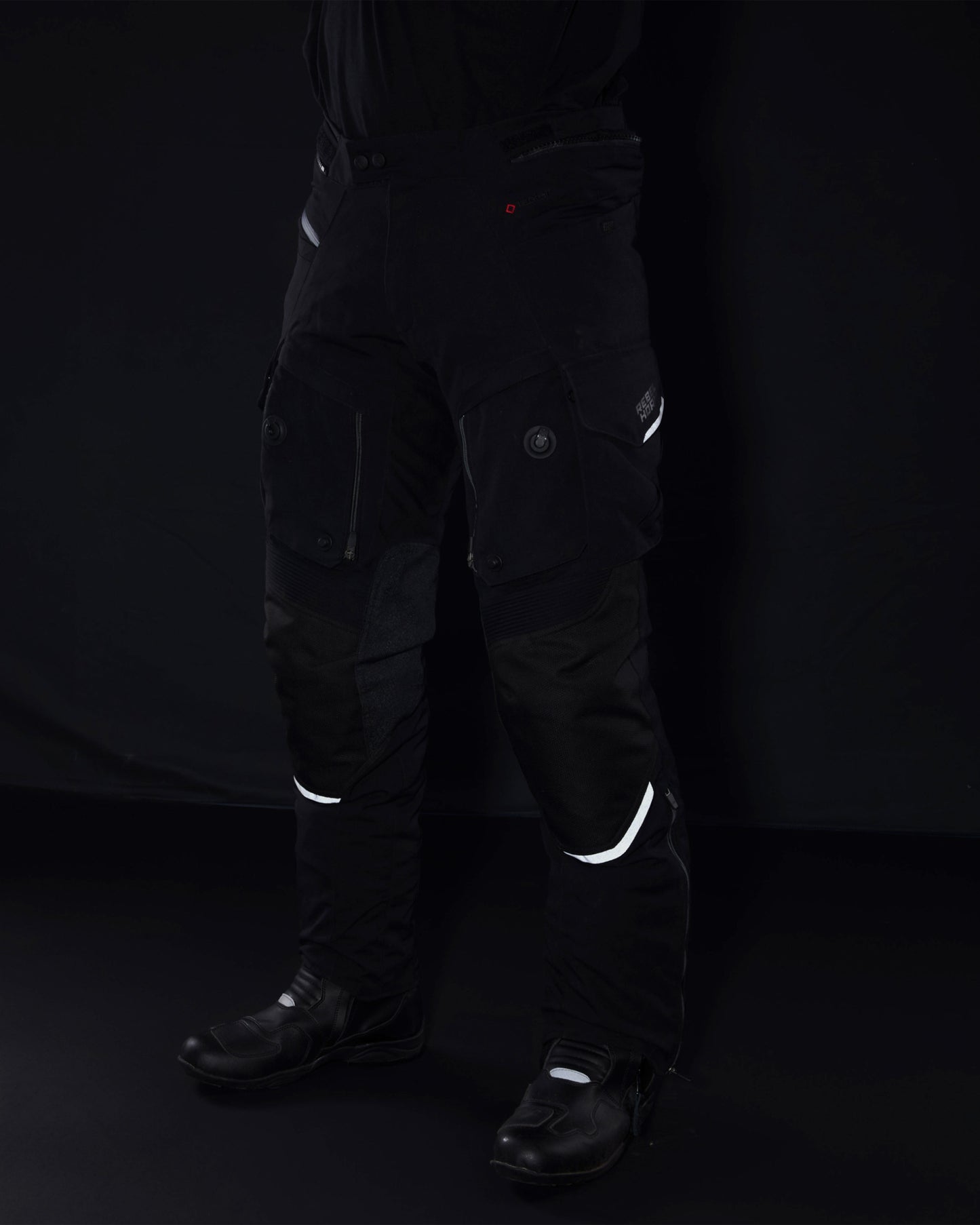Range Spodnie Motocyklowe Czarne