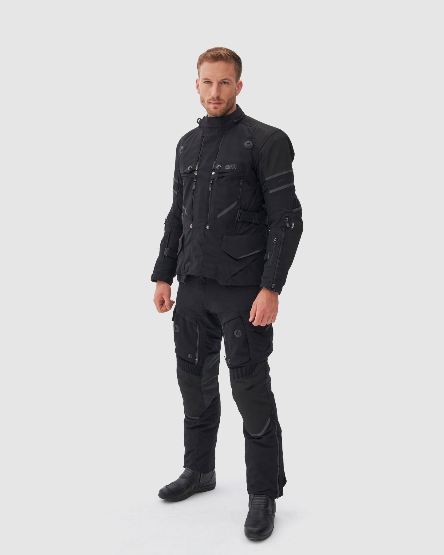 Range Spodnie Motocyklowe Czarne